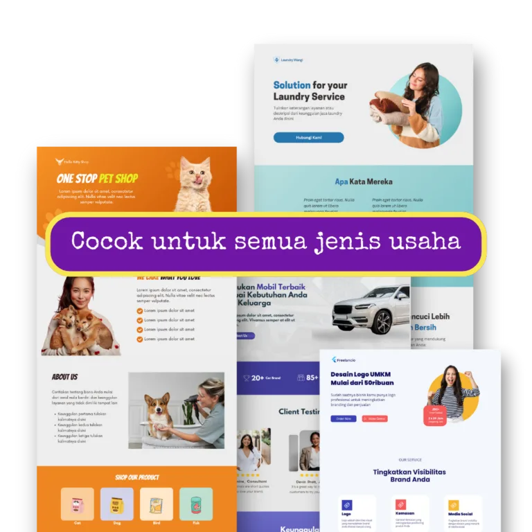 template landing page canva